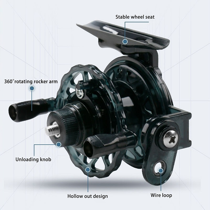 New 1pcs 1:1 Portable High Qua - огляд і ціна Ice Fishing Reel